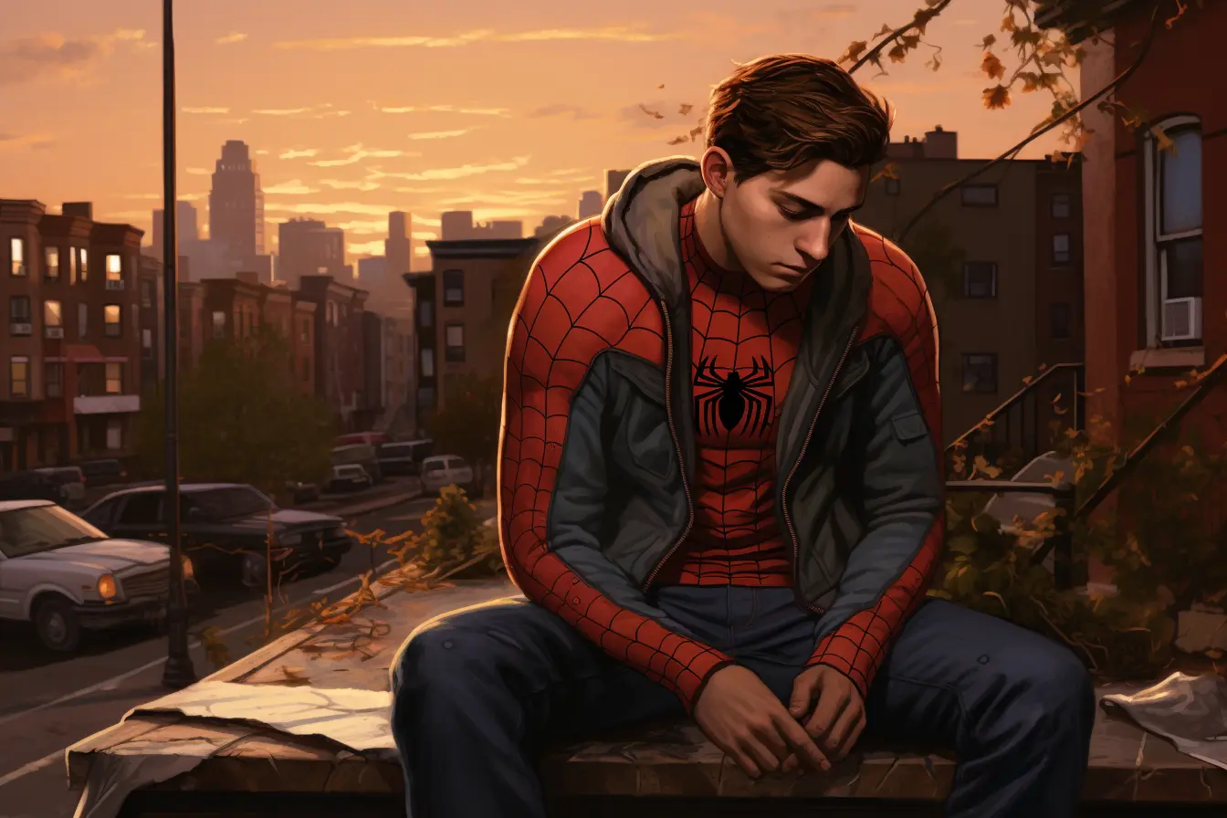 Smutný Peter Parker